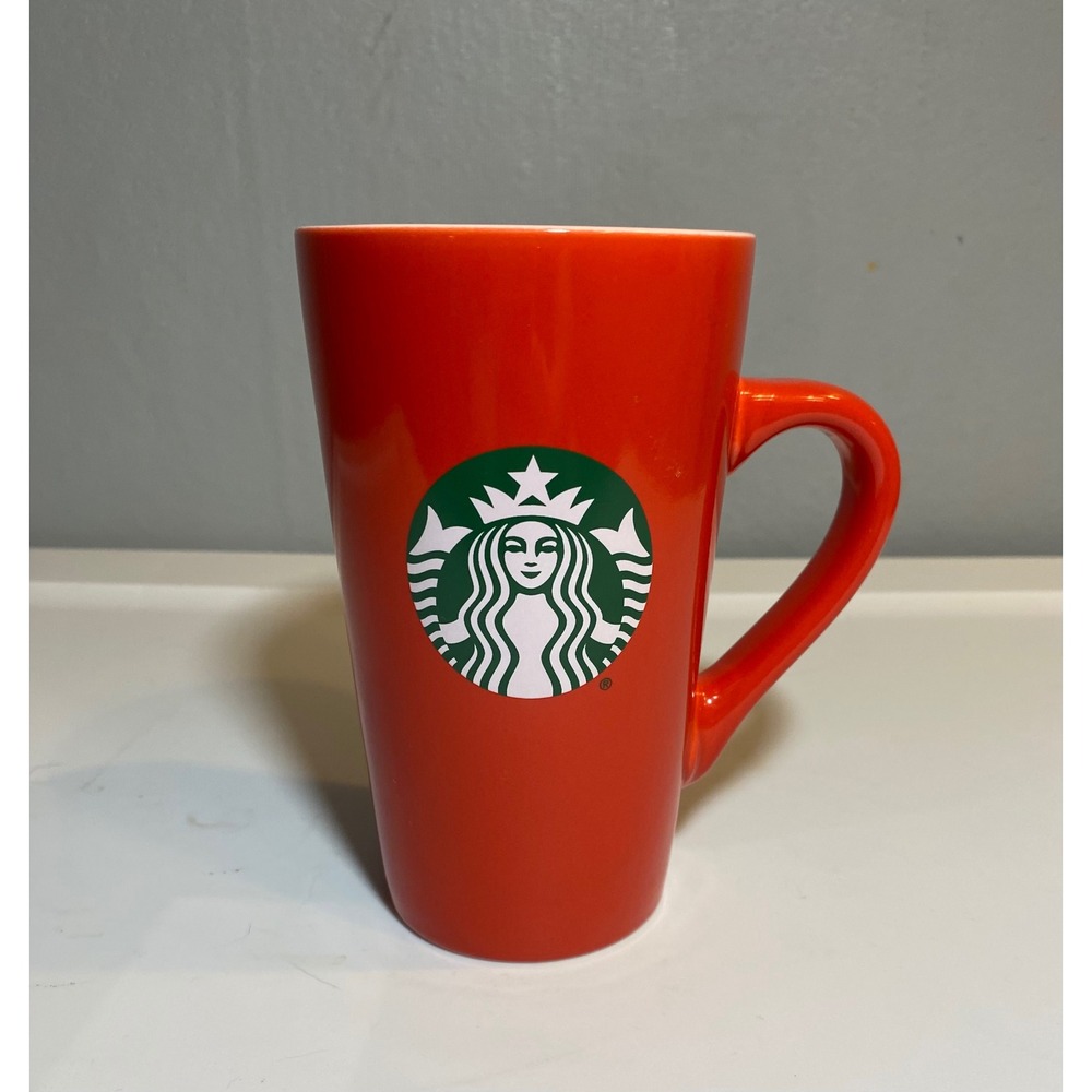 Starbucks Red and Pink Ceramic Coffee Mug 16oz‎ Siren Logo 2024 Holiday mHTTLATB